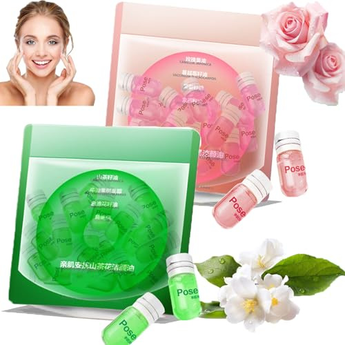 Cisto Cleansing Oil Mini, Cisto Aceite Desmaquillante, Cisto Suavizante Aceite Limpiador Suave para Viajes 2ml 20pcs, Limpiadores de aceite de limpieza facial desechables portátiles (A+B)