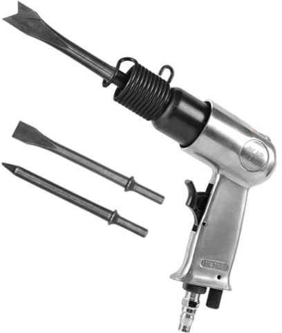 Conjunto de cincelas de martillo de aire, herramientas neumáticas | Pala neumática multifuncional,Mango potente de cincel de tipo recto, pala de aire liviano para cortar, perforar y más