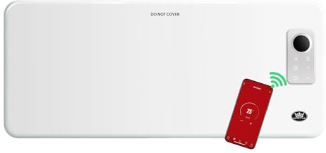 Prem-I-air Smart Panel Heater With Wi-Fi Enabled App Function, Wall or Free Standing, Lot 20 Compliant for use in Homes, Shops, Offices for Heat and Warmth 2000W