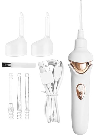 Elektrisches Ohrreinigungsset,USB Wiederaufladbar Ohrenreiniger Set - Wiederverwendbares Reinigungsgerät Tragbar Für Zuhause Reisen Jugendliche Kinder