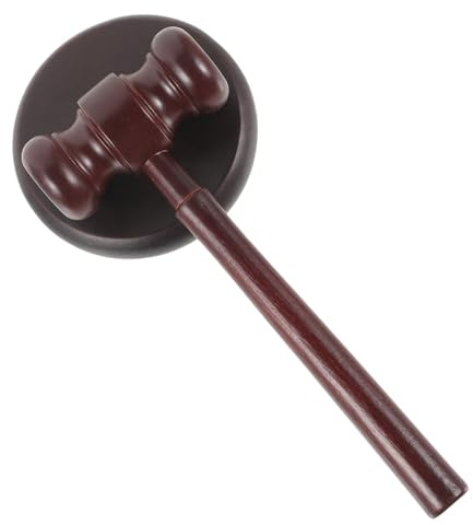 Martello da giudice in legno, giocattolo, for aste, martelli tribunale, pratico, portatile, suono chiaro, regalo for avvocati Per Giudici Aste