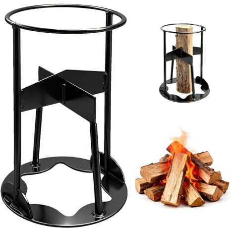 Astilladora de Leña Manual 11 x 11 x 19,5cm, Cortador de Leña Manua, Astilladora de Troncos Para Uso Doméstico y Camping Al Aire Libre