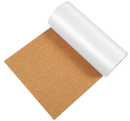 Gadpiparty självhäftande korkplatta 600 x 300 x 3 mm – tunn korkskiva som anslagstavla för väggdekoration pysselprojekt skolmaterial och möbelbaksida