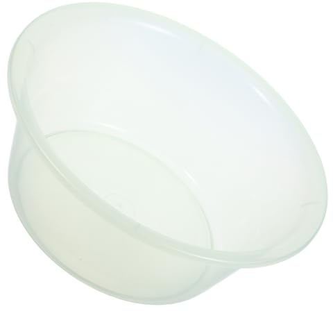 CONGARTENO Bacinella Trasparente in Plastica per Pediluvio Medio, Lavabo Portatile per Lavare i Piedi e Viso, Vasca per Lavanderia Compatta e Leggera, per Uso Domestico e Viaggi