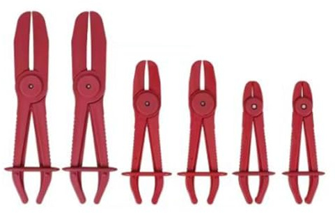 Hose Pincher Calipers - 6 Pieces Brake Line Fastening Supplies,Brake Pipe Clamp Kit | for Mechanical Plumbers Owners Handyman Technicians Drives
