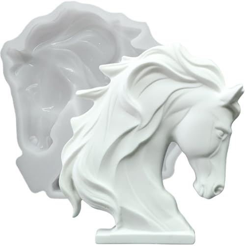 Silikonformen Gießformen, Silikonform Pferd für Reliefs, Silikon Gießform, Gipsformen zum Gießen, Epoxidharz Formen (Pferd - X1537)