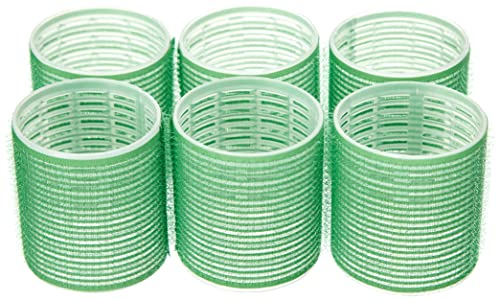 Fripac-Medis Le Coiffeur - Set di 6 bigodini, diametro 60 mm, colore: Verde