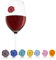 Vacu Vin 1886461 Marque-Verre Classic Grappe de Raisin