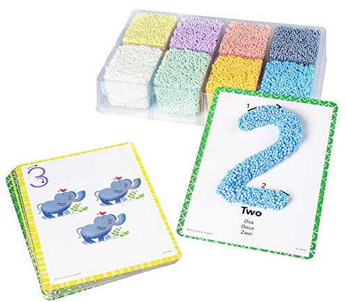 Learning Resources Ensemble Playfoam d'apprentissage des formes de chiffres, 33,3 x 24,9 x 5,3