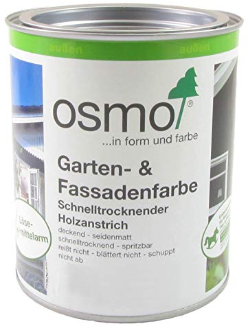 Osmo Garten- und Fassadenfarbe 7738 Achatgrau (RAL 7038), 0,75 Liter