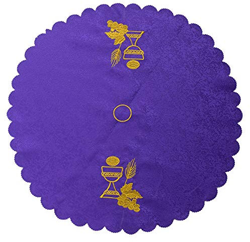 BLESSUME Altar Cloth Chalice Pall Chalice Veil (Purple 1)