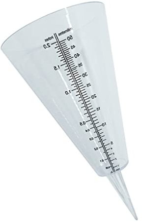 U-K Pluviomètre en Plastique réutilisable avec Un Design Facile à Lire - 10x10x21,5cm Useful and Practical