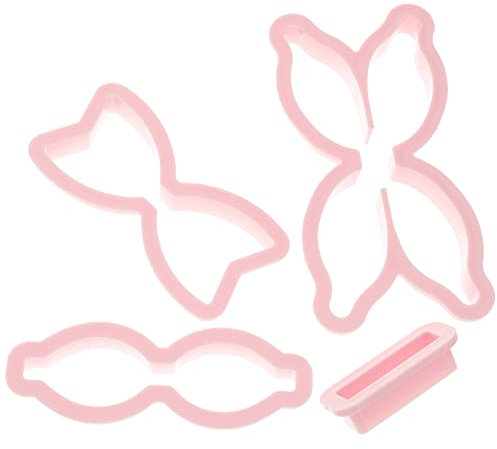Abaodam 1 Satz Bogenform Router-vorlage Schleife Fliege- Fräser Holzbearbeitung Bogen-Fondant-ausstecher Kuchen Schablone Cake-pops-Form Gedämpftes Brötchen Schneidemaschine