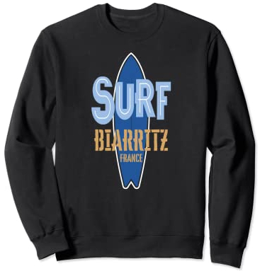 Surf Biarritz, Surfen Biarritz in Frankreich, Surfbrett Sweatshirt