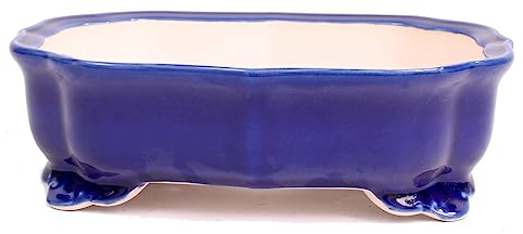 Bonsai - Schale oval 24 x 18 x 7 cm, blau 30883