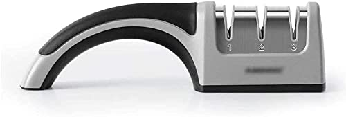 ARTSZY Aiguiseur de couteaux électrique professionnel-Nouveau aiguiseur de couteaux en céramique antidérapant en diamant à 3 étapes, pierre à aiguiser aiguiseur ménager couteaux de cuisine outils (Co