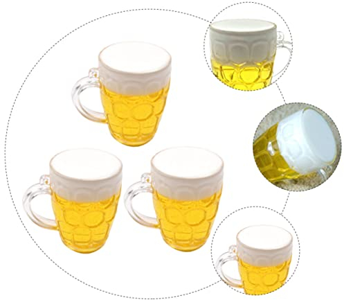 WOFASHPURET 3stücke Simulations-bierglas Torten-dekoration Für Vatertag Kuchenaccessoires Für Männer Geburtstagsfeiern Und Desserts Originelle Backzubehör Für Kreative Feiern