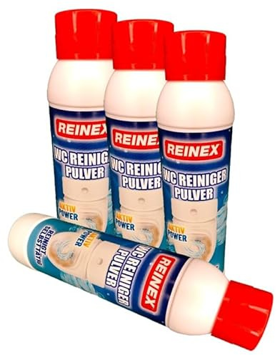 WC Reiniger Pulver von Reinex - 1000 g - Sparset - 4 Stück