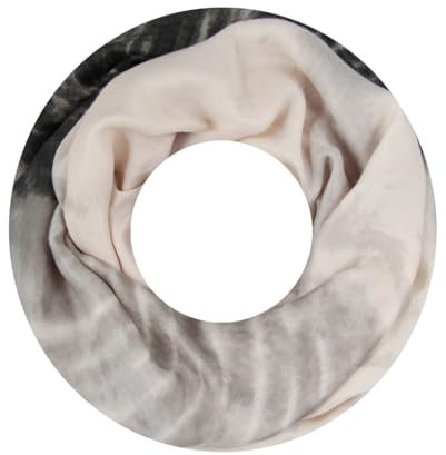 Majea Damen Loop Schal Schlauchschal Halstuch (880025) (schwarz 16)