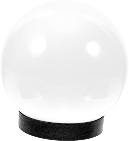 Uonlytech Paralume Di Ricambio Per Lampada A Globo Per Apparecchi Di Illuminazione Da Esterno Paralume Per Montaggio Su Palo Per Lampada Da Giardino Per Lampade Da Parete Plastica Bianca