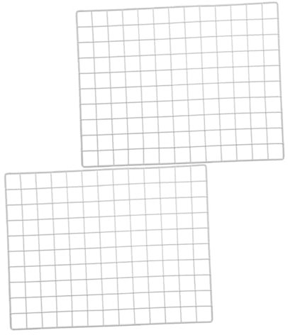 PRETYZOOM Rejilla Metálica Colgante 48,5x37,5 Cm Blanca Hierro Panel Cuadriculado Organizador De Fotos Pared Decoración Pared Jardín Infantil 2 Piezas