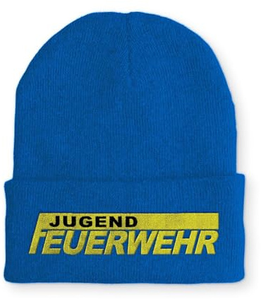 tshirtladen Beanie Jugendfeuerwehr Wintermütze Mütze mit lustigem Spruch