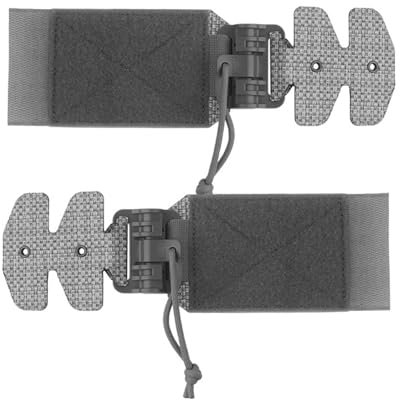 Schnellverschluss für MOLLE-Weste, Schnellverschluss-Kummerbundadapter, Nylon-Entfernungsschnallenset, Zubehör für Jagdtrainingswesten(Gray)