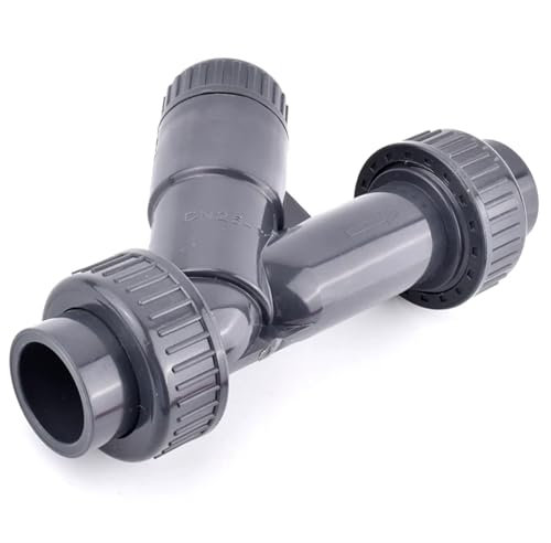 YUBAOLI Raccords de tuyauterie en PVC, 1 pièce, diamètre intérieur 20 à 63 mm, clapet Anti-Retour à siège incliné en PVC, raccords de Tube d'arrosage for réservoir d'irrigation de Jardin(ID 40mm)