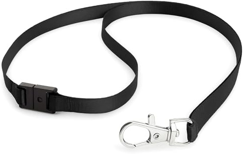SUPERFA 30 Pcs Black Lanyards Breakaway with Metal Lobster Clips, Safety Security Quick Release Lanyard for Neck ID Card Holder