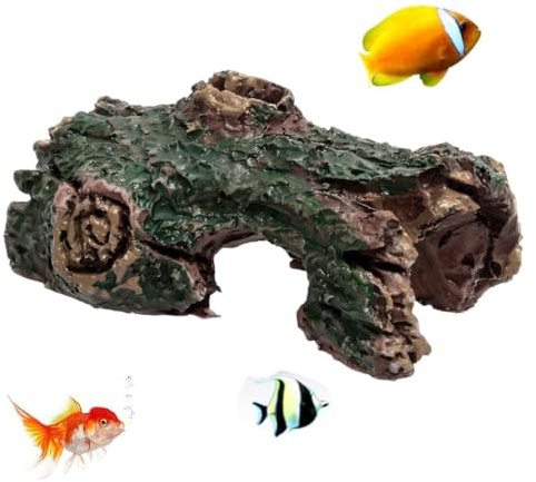 JUGUTA 3 Pezzi Decorazione Per Acquario, Albero Di Simulazione, Muschio, Decorazione Per Acquario, In Resina, Per Capanna Di Rettili O Pesci(B)