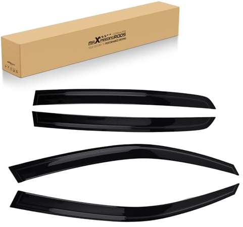 maXpeedingrods 4Pcs Wind Deflectors for VW Golf Mk5 5 Door Hatchback 2004-2009, Window Visors Rain Guards for Wind Rain Sun Protection Black Tinted