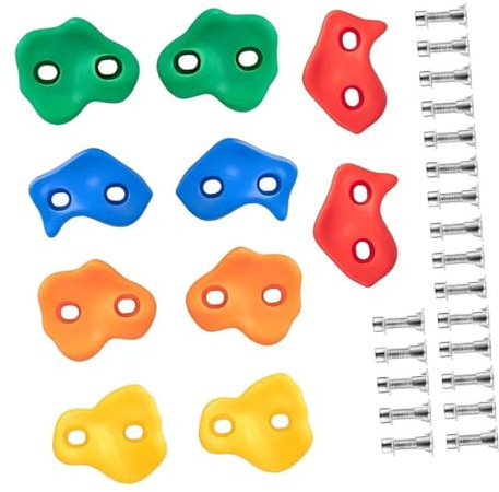 MERIGLARE 10 Soportes de Pared para Escalada de Varios Tamaños para Patio, Interior Y Exterior.