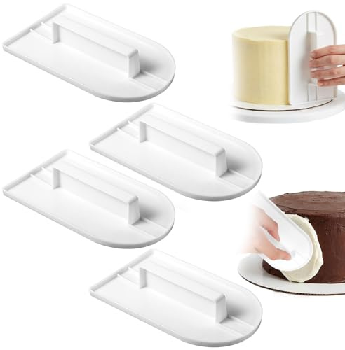 JJUNW 4PCS Fondant Smoothing, Finisher Sugarcraft Cups, Fondant-Smoother Tool Fondant Paddle for Cake Decorations Sculpting and Modeling Sugar Craft