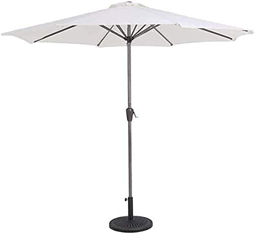Patio Umbrella Beach Parasol Sun Parasol Umbrella Garden 9' Patio Yard Outdoor Table Umbrella with ng Crank, Sun Shade Waterproof Market Umbrella, 2.7M Round