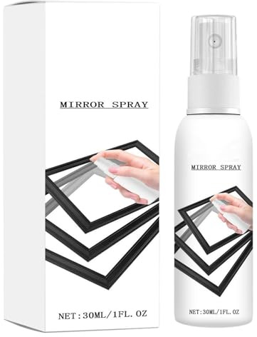 Reflekterande fönsterspray - 30ml engångsspegelspray Sekretessglasbeläggning | Beläggning Spray Fläckborttagningsmedel Glasrengöringsmedel | För bil glas badrum spegel dusch bil