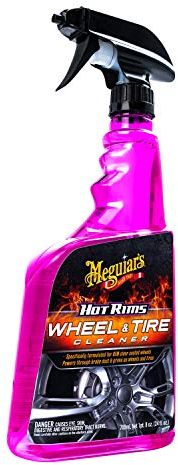 Meguiar's Hot Rims Wheel & Tire Cleaner, Powers Through Brake Dust & Grime – 24 Oz Spray Bottle
