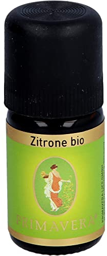 PRIMAVERA Zitrone bio 100% naturreines Ätherisches Öl, 5 ml ätherisches Öl