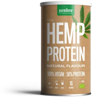 Pursana | Single Protein Powder | 400 g | Hanfprotein | Premium Qualität 100% Bio Protein Mix