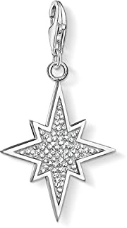 THOMAS SABO Damen Charm-Anhänger Glitzerstern 925 Sterlingsilber 1540-051-14