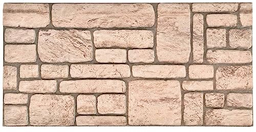vidaXL 11x Wandverkleidung Beige Steinoptik Stoßfest Wasserdicht Schmutzabweisend Wandpaneele Wandverblender Verblendsteine Kunststein EPS