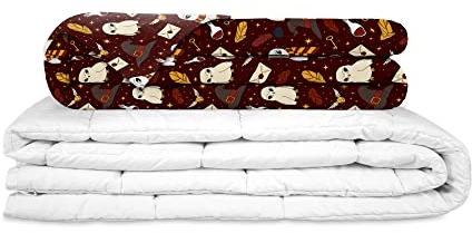 Gravity Therapiedecke Gewichtsdecke Incl. Baumwolle-Bezug Schlaufen Bezugssystem mit Reißverschluss - Zauberei Edition - Schwere Decke für Erwachsene/Jugendliche 150x220cm 10 kg