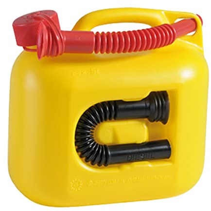 BHBXZZDB Bidon en Plastique, RéServoirs de Carburant, Durable, Bidons D'Essence, Support de Bidon de Moto, Bidon D'Essence, 5L