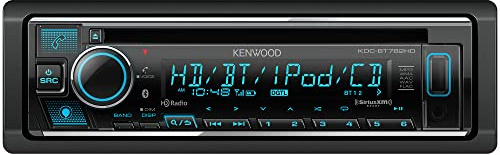KENWOOD KDC-BT782HD Single DIN Bluetooth CD Car Stereo Receiver with Amazon Alexa Voice Control | LCD Text Display | USB & Aux Input