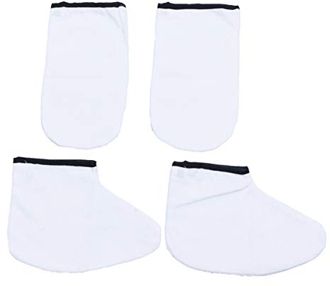 Kichvoe 2 Paar Handschuhe Aus Paraffinwachs Weich Dünner Abschnitt Kompakte Spiegelmasse Lipgloss-organizer Wachshandschuhe Bräunungshandschuh Spa-set Warm Halten