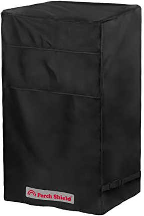 Porch Shield Lichtbeständige, quadratische Terrassen-Feuersäulenabdeckung, 53,3 cm, wasserdicht, für den Außenbereich, hohe Feuerstelle