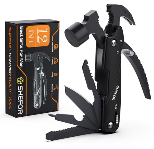 Geschenke für Männer, 12 in 1 Multitool Camping Zubehör Gadgets für Männer, Multitool Werkzeug Geschenke, Geburtstagsgeschenk für Männer, Männertag Geschenke