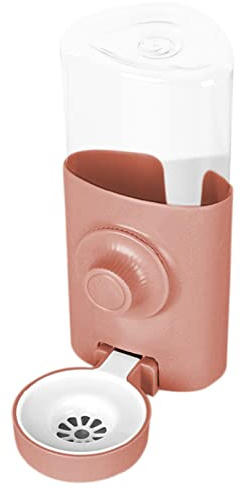 Dubbulon 600ml Bebedero para Jaula, Bebida para Mascotas, Automático Dispensador Agua para Conejos, Bebedero Colgante para Cobayas, Hurones, Conejos, Pequeños Animales