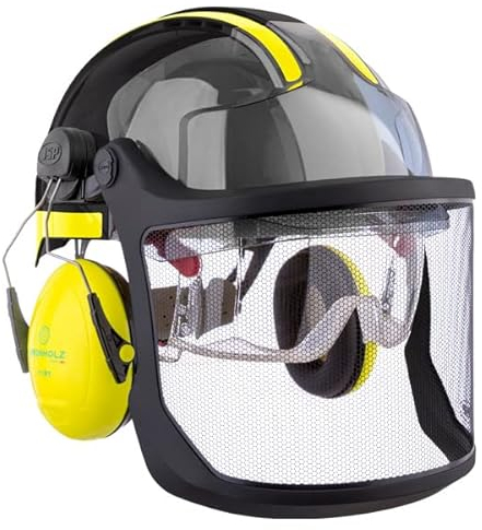 GRÜNHOLZ Pro³top Forsthelm, schwarz-gelb