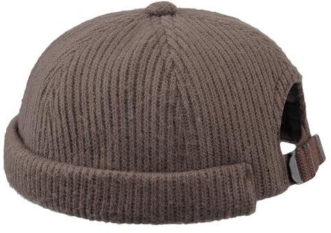 CLAPE Docker Cap Herren Damen Winter Kappe Ohne Schirm Beanie Mütze Faltbar | Verstellbar,Winddicht,Unisex Seemannsmütze Hafenmütze mit Umschlag für Outdoor,Alltag,Freizeit,Reisen