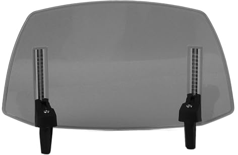 Generic Motorrad-Windschutzscheibe, Einfache Installation, Schützender Windabweiser, Universell Passend für Motorräder (Rauchig), Genericreopguyv3g-13
